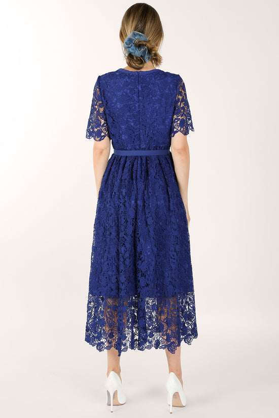 Emilia Romantic Lace Midi Dress - Shop Beulah Style