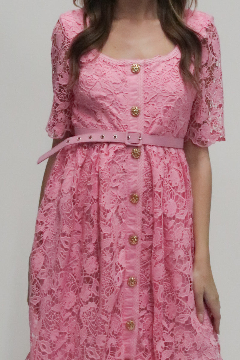 Emilia Romantic Lace Midi Dress - Shop Beulah Style