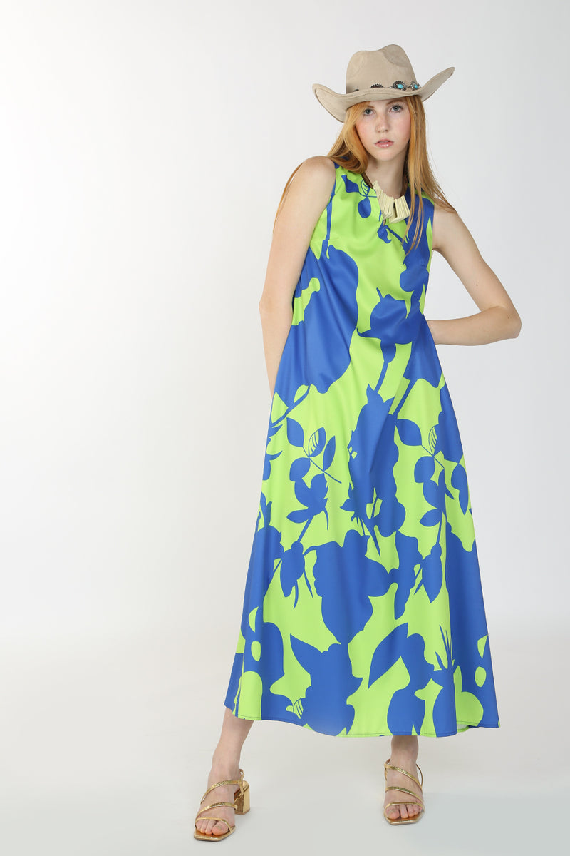 Vida Leaves Printed Maxi Dress - Shop Beulah Style