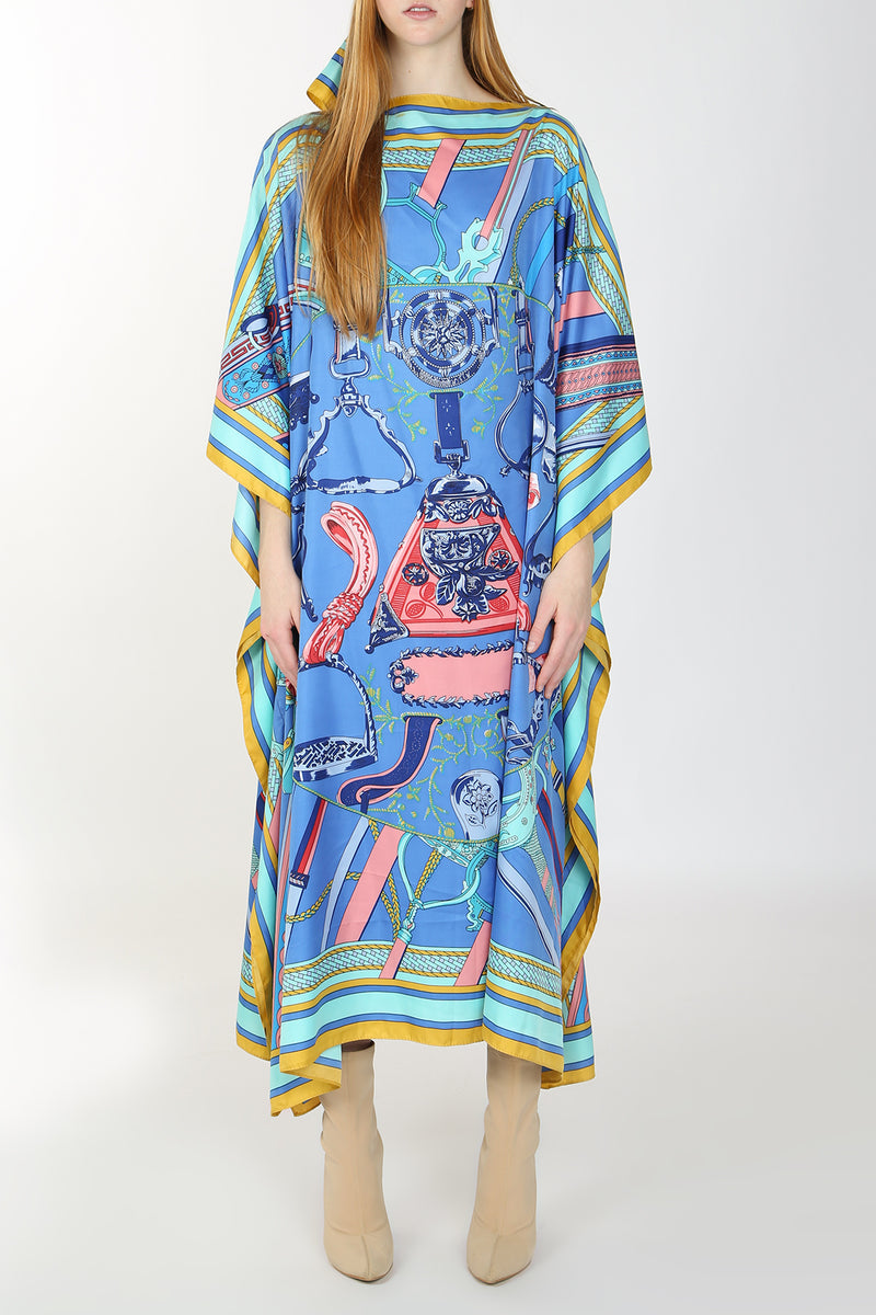 Vamola Bohemian Print Kuwait Tunic Maxi Dress - Shop Beulah Style