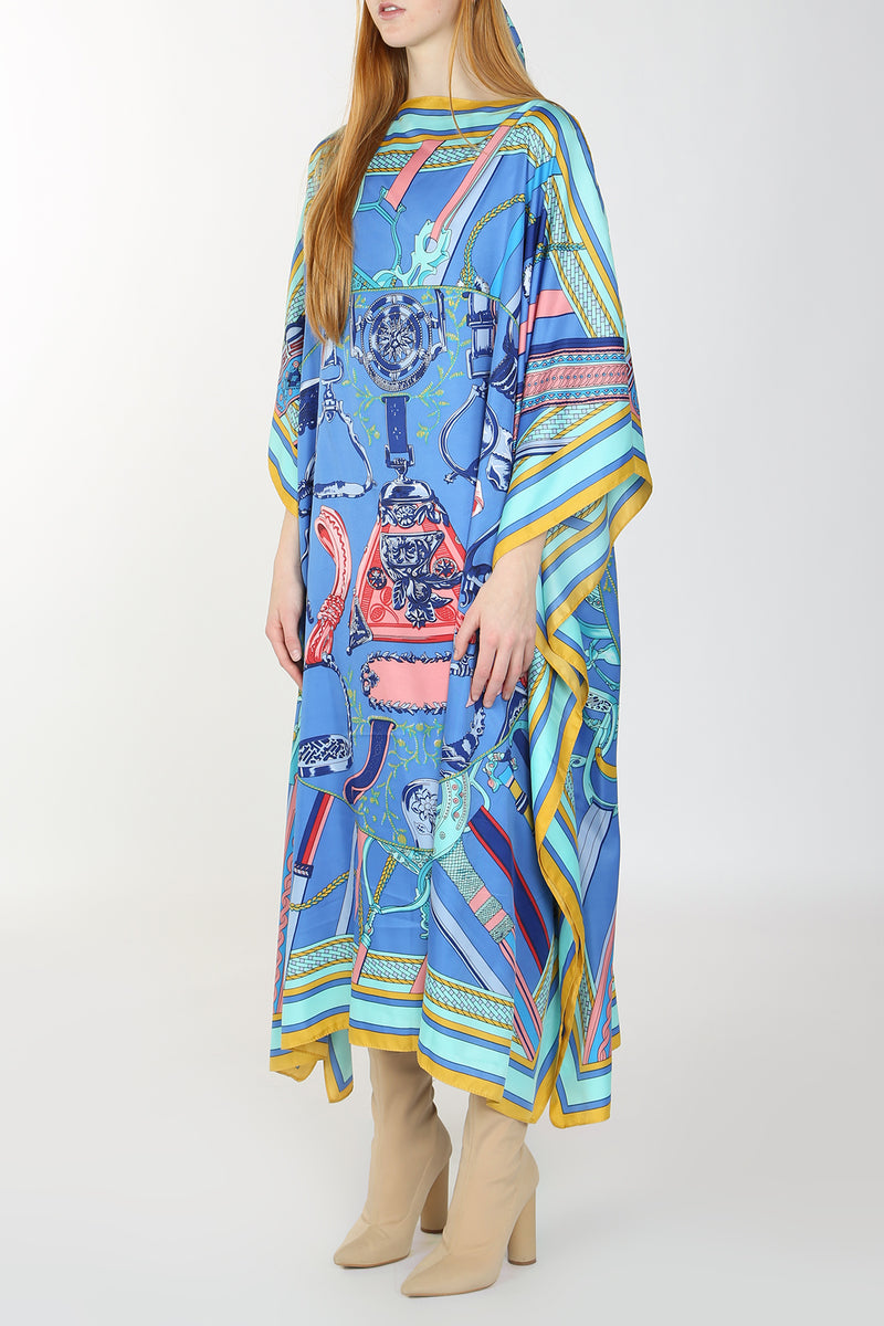 Vamola Bohemian Print Kuwait Tunic Maxi Dress - Shop Beulah Style