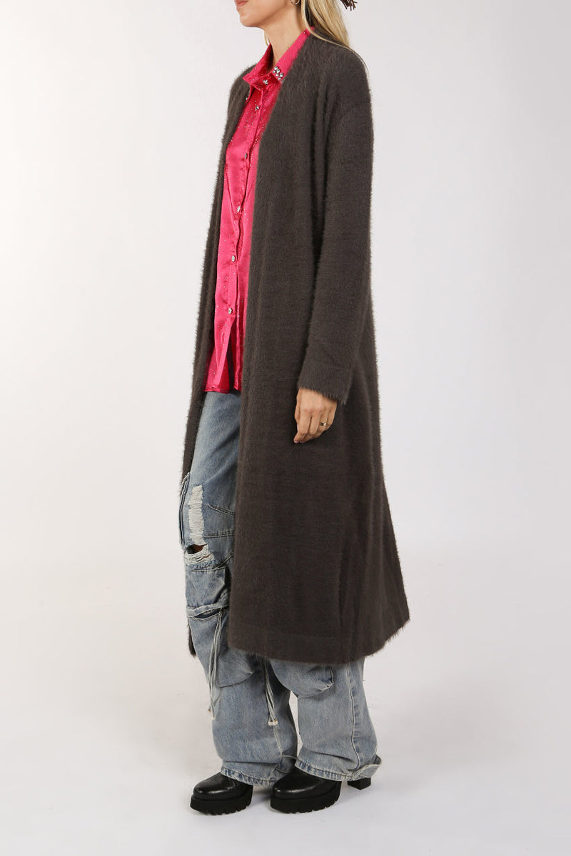 Parker Fuzzy Alpaca Maxi Robe - Shop Beulah Style