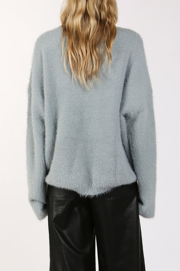 Aurora Fuzzy Alpaca Sweater - Shop Beulah Style