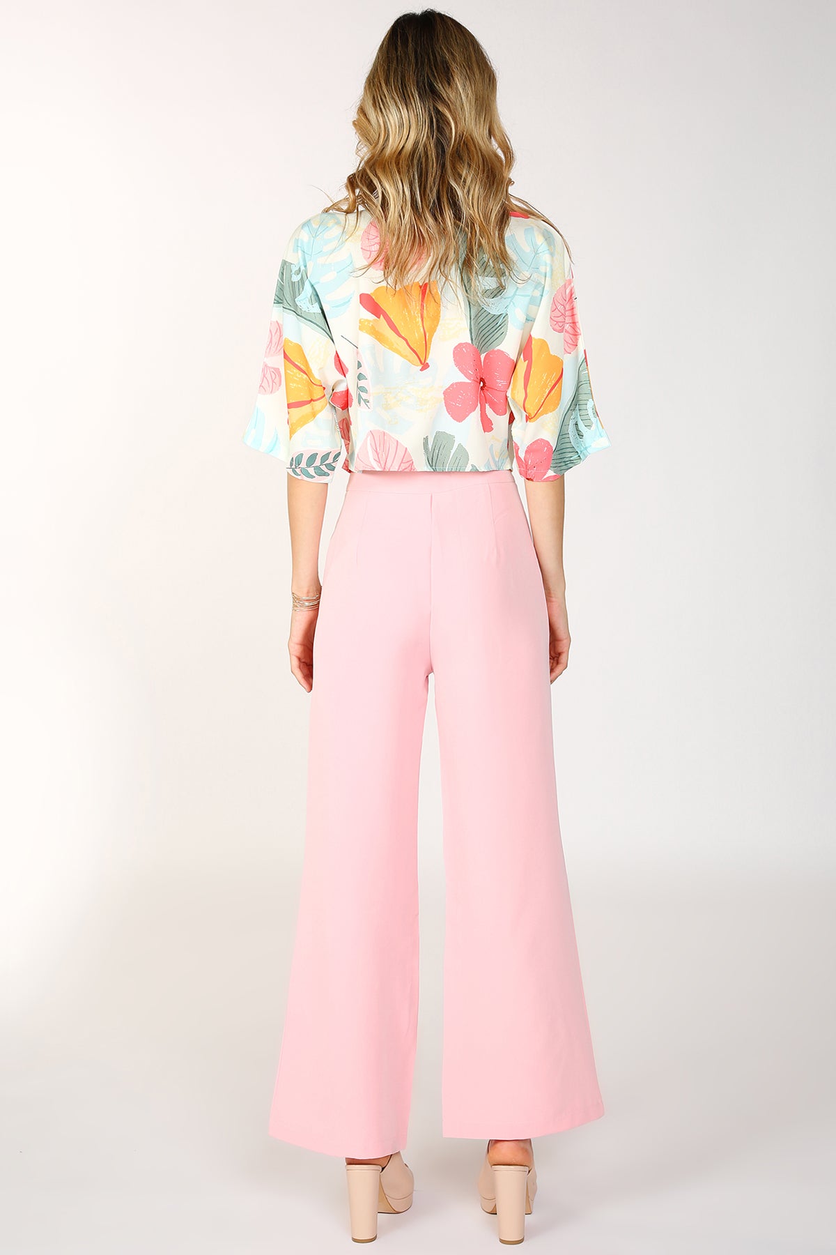 Tony Hawaiian Print Top and Pants Set