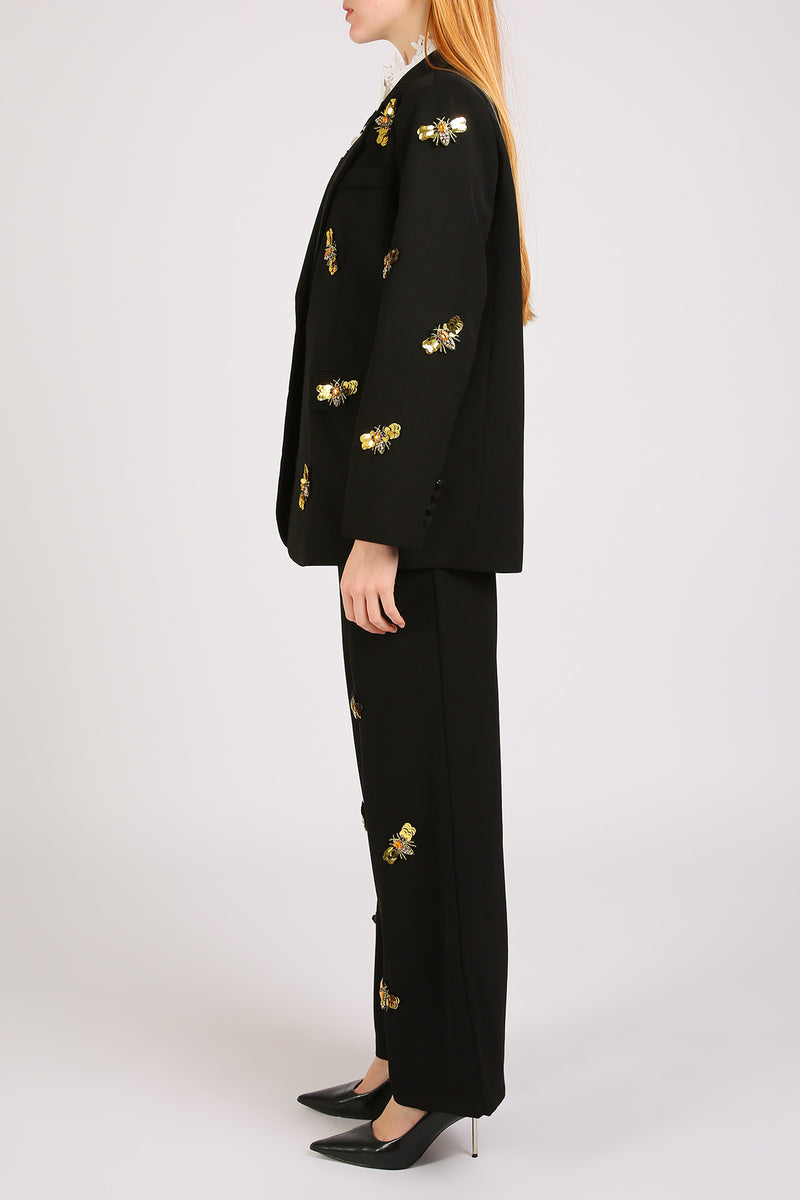 Eva 3D Embellished Bee Appliques Suit Set