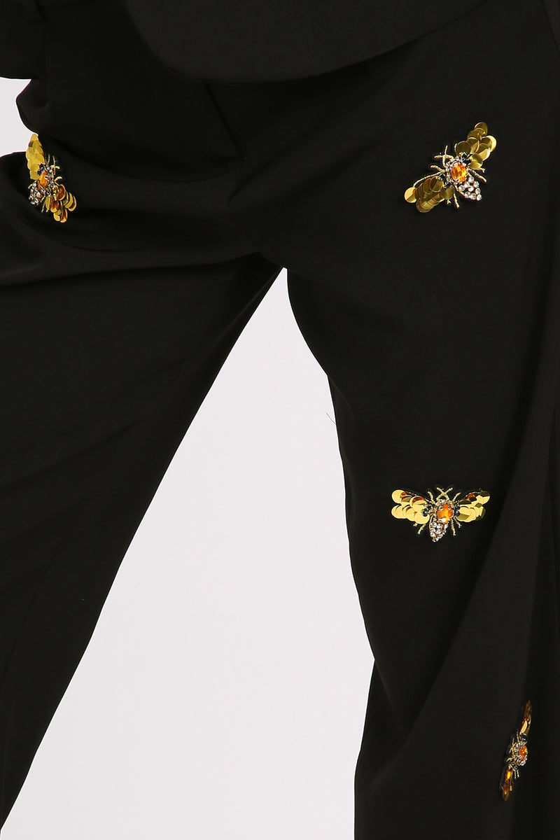 Eva 3D Embellished Bee Appliques Suit Set