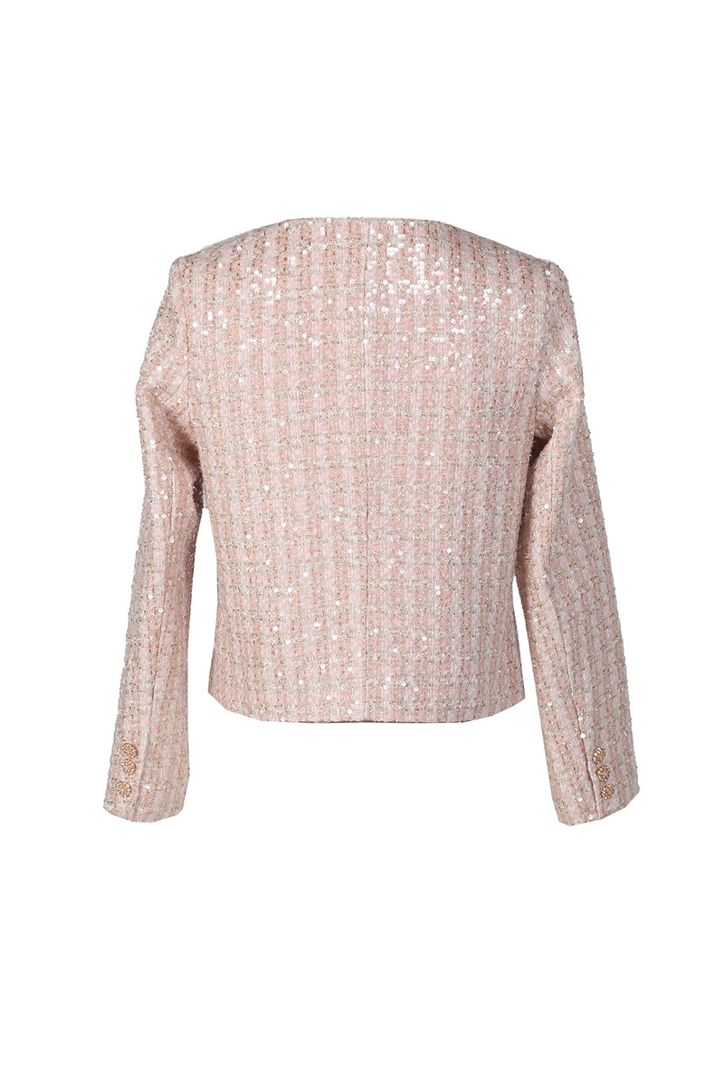 Tania Sequin Embellished Tweed Jacket and Vest Set - Shop Beulah Style