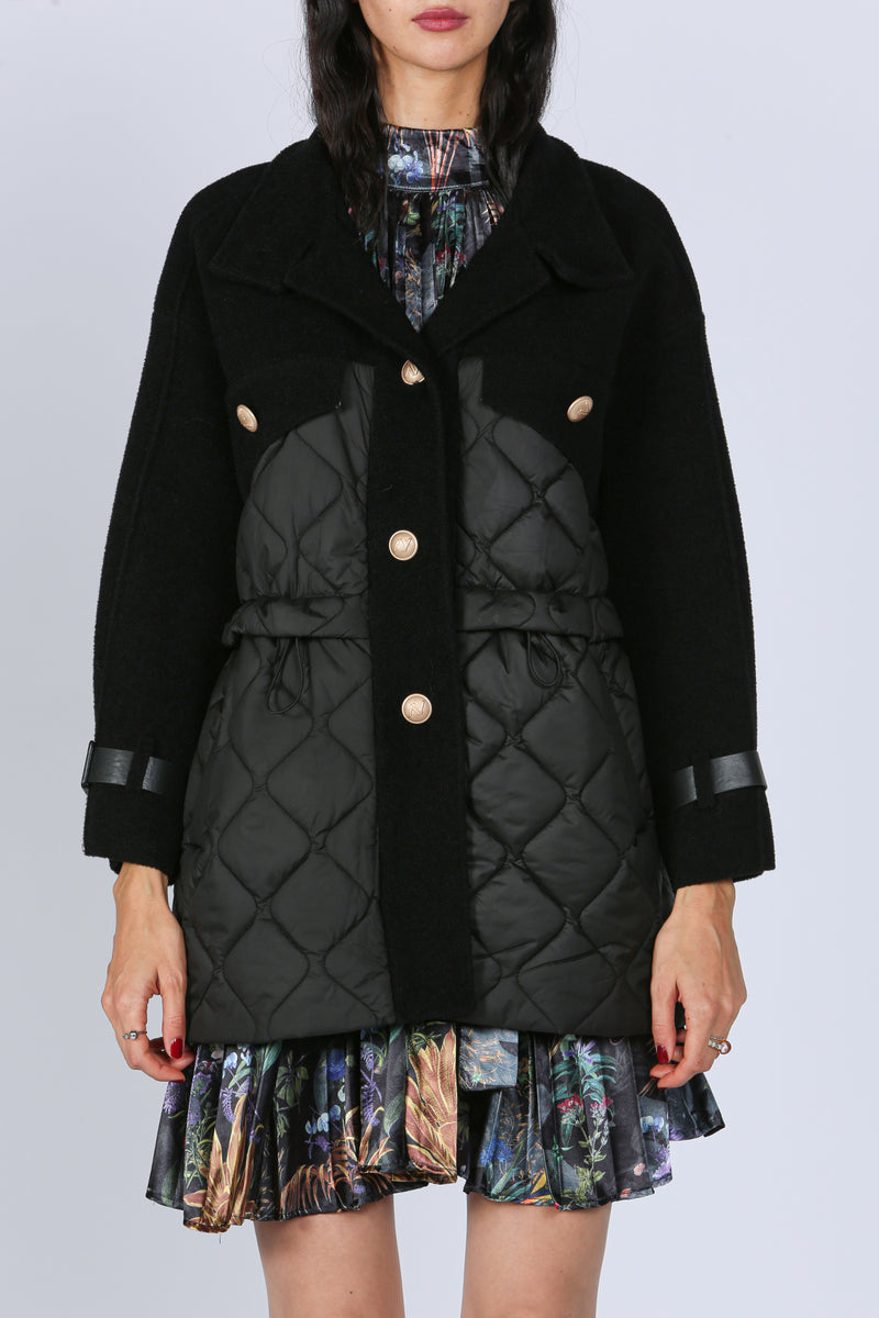 Destiny Thick Quilted Jersey Combo Hunting Jacket - Shop Beulah Style
