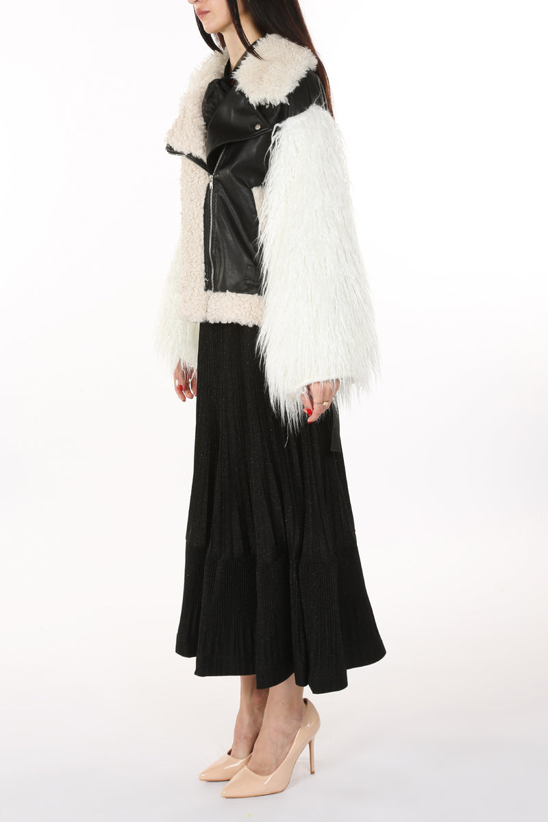 Evan Cropped Faux Shearling Jacket - Shop Beulah Style