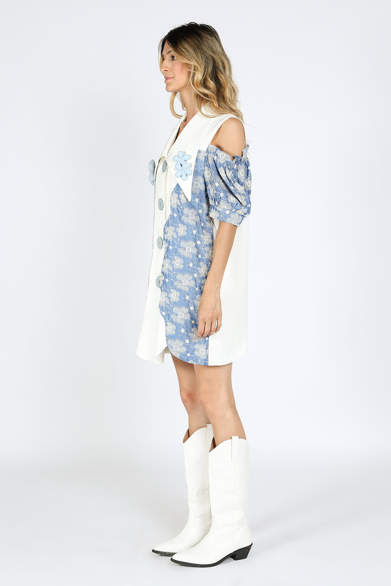 Jensen Shoulder Cutout Blazer Dress - Shop Beulah Style