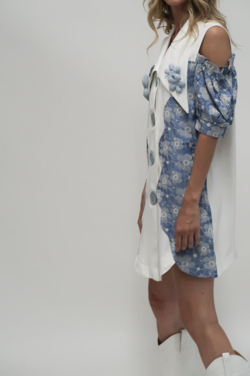 Jensen Shoulder Cutout Blazer Dress - Shop Beulah Style