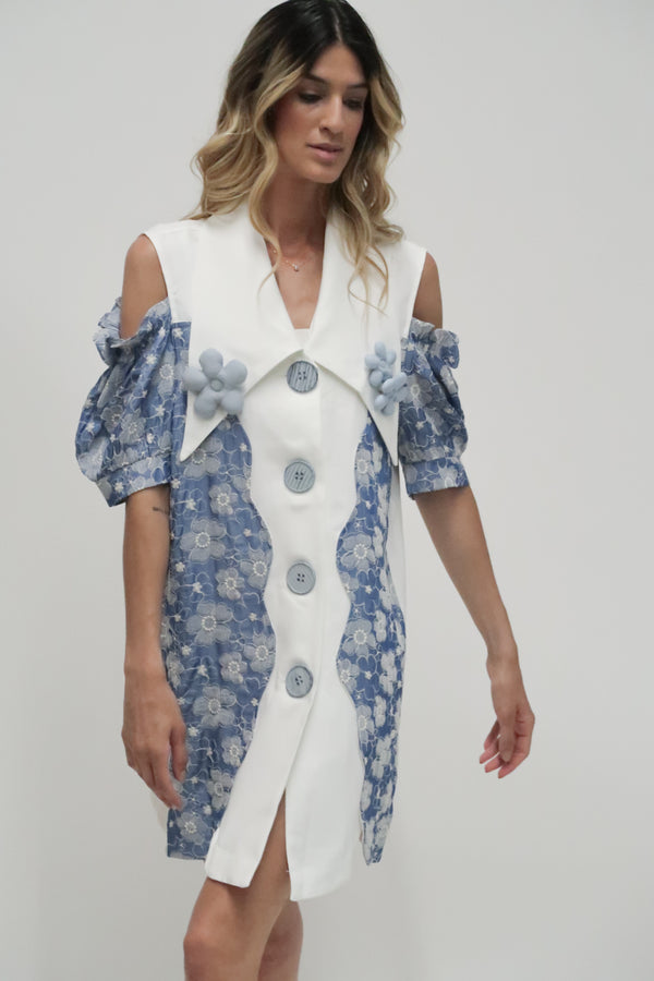 Jensen Shoulder Cutout Blazer Dress - Shop Beulah Style