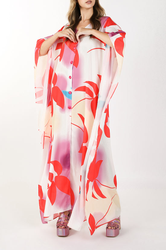 Liliana Poncho Style Maxi Dress - Shop Beulah Style