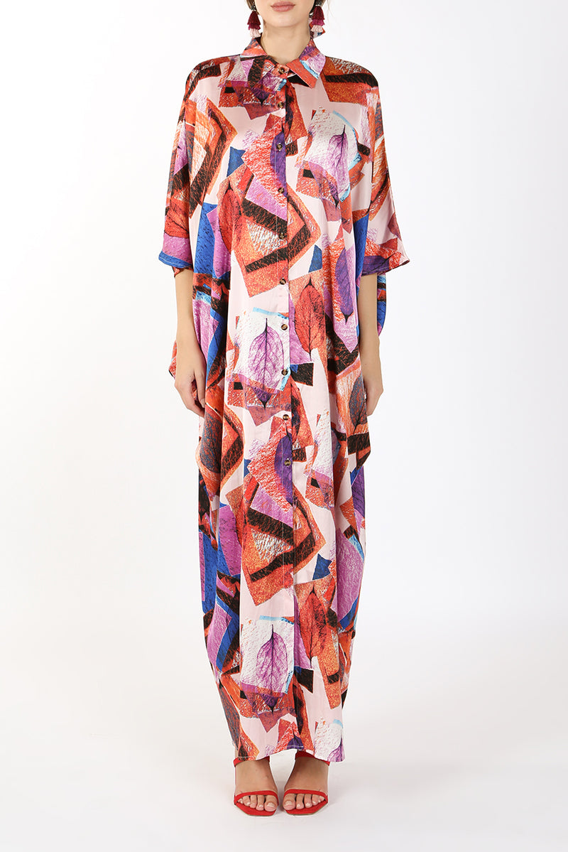 Delia Multi Color Printed Shape Dress - Shop Beulah Style