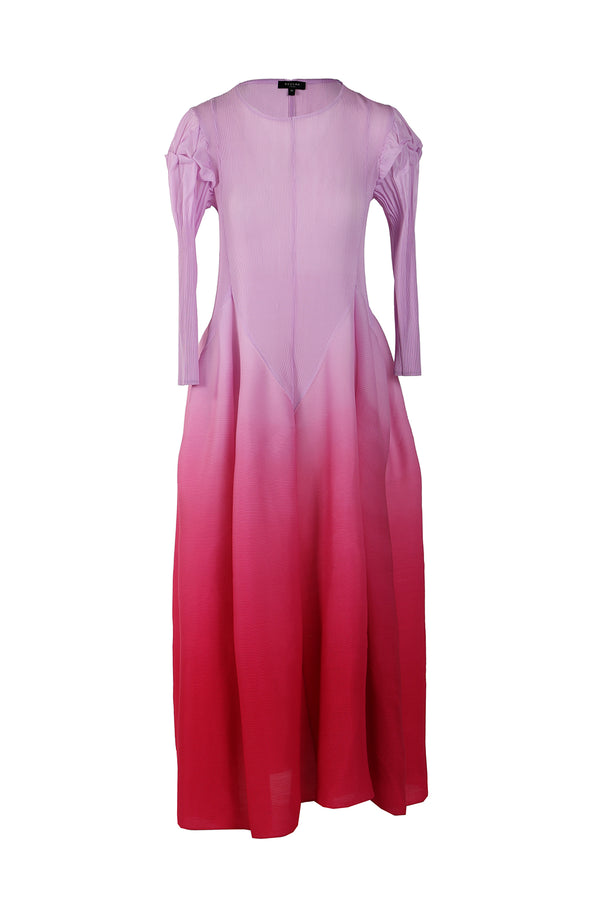 Christian Ombre Pleated Maxi Dress - Shop Beulah Style