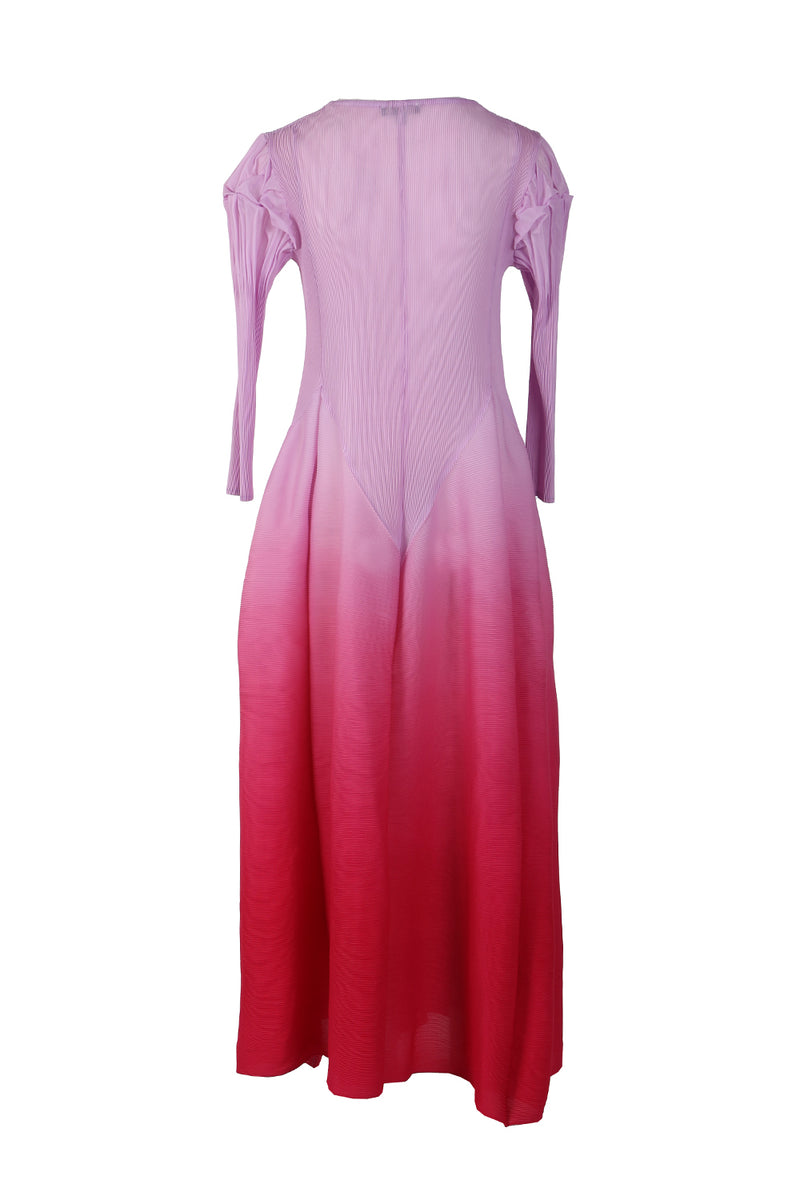 Christian Ombre Pleated Maxi Dress - Shop Beulah Style