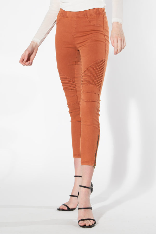 Moto Jeggings - Brick
