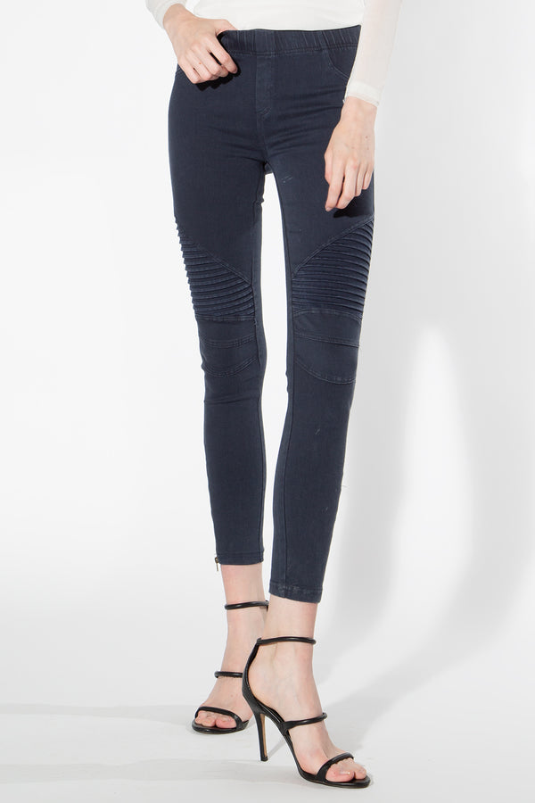 Moto Jeggings - Midnight Blue