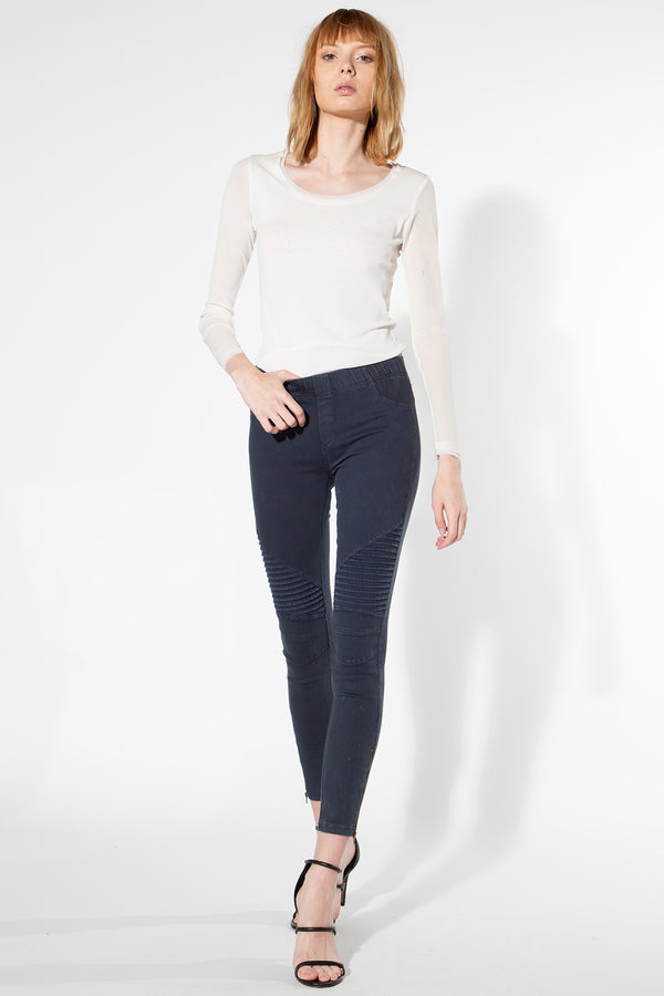 Moto Jeggings - Midnight Blue