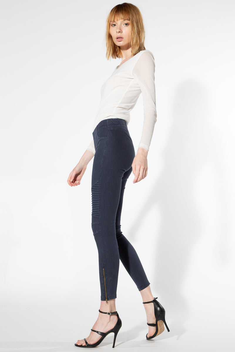 Moto Jeggings - Midnight Blue