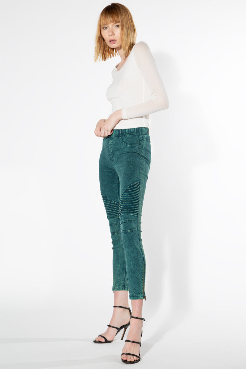 Moto Jeggings - Secret Garden