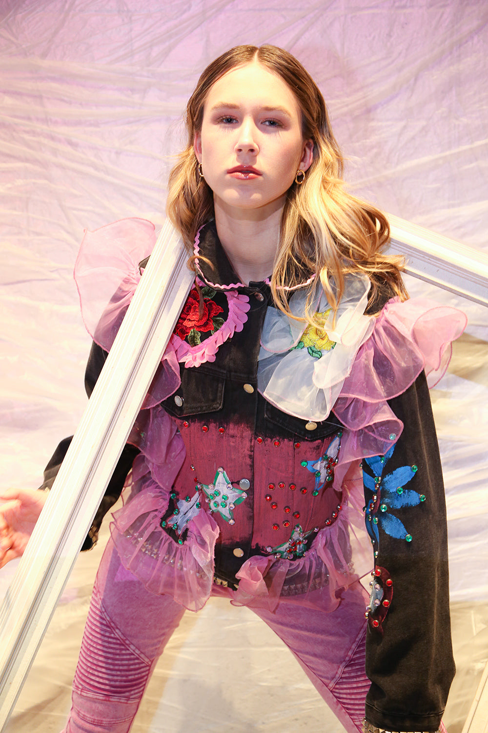 Multi details Denim Jacket - Shop Beulah Style