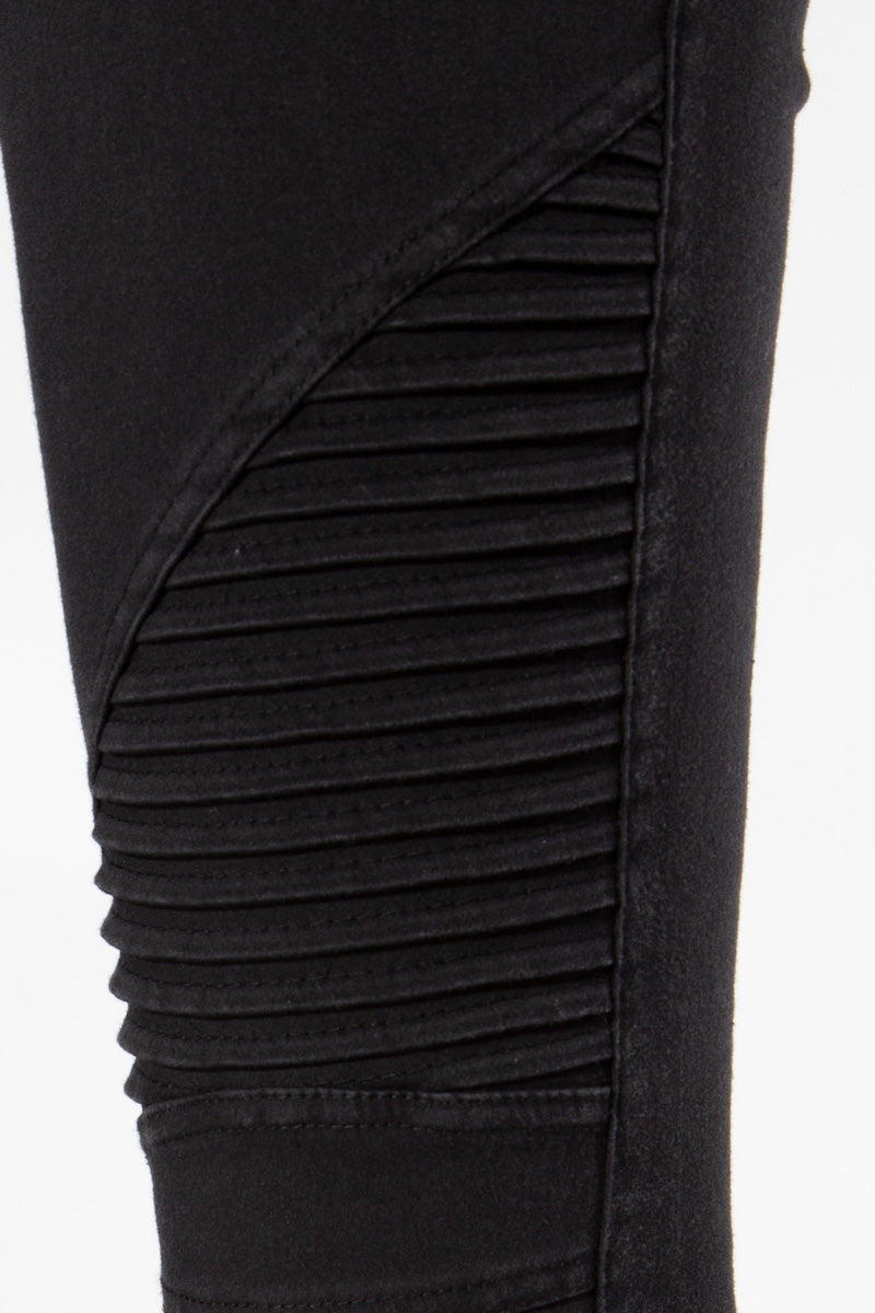 Moto Jeggings - Black - Shop Beulah Style