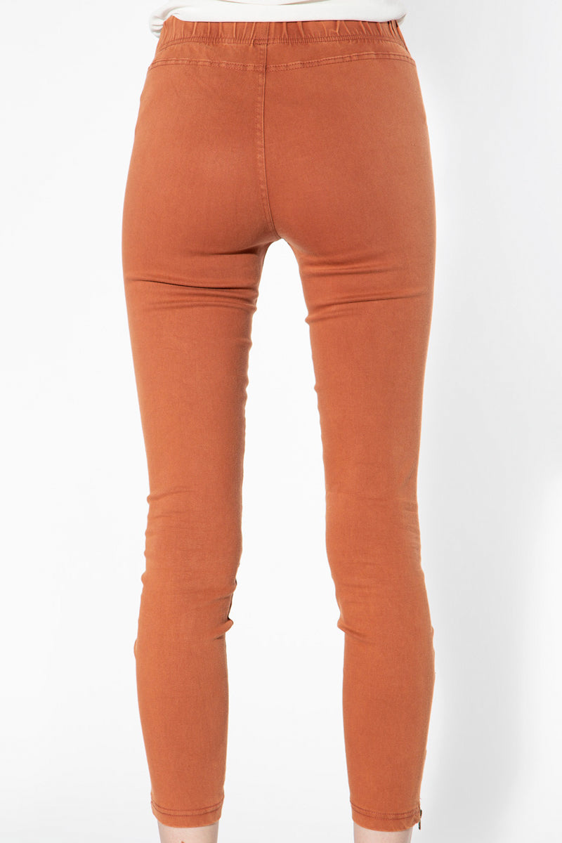 Moto Jeggings - Brick - Shop Beulah Style