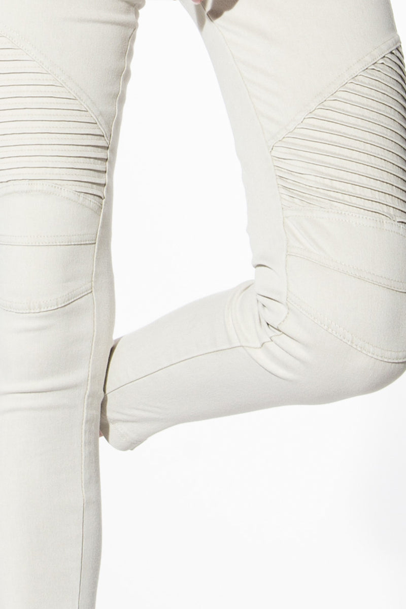 Moto Jeggings - Light Grey - Shop Beulah Style