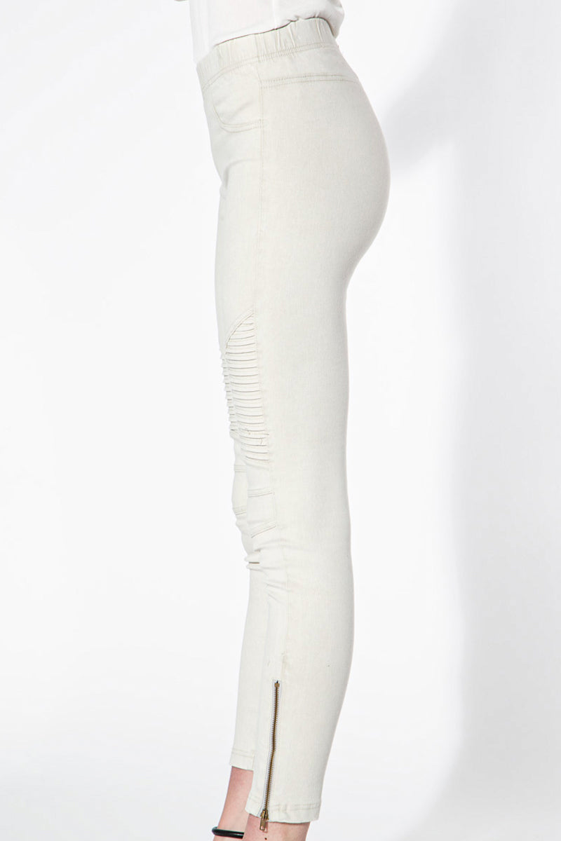 Moto Jeggings - Light Grey - Shop Beulah Style