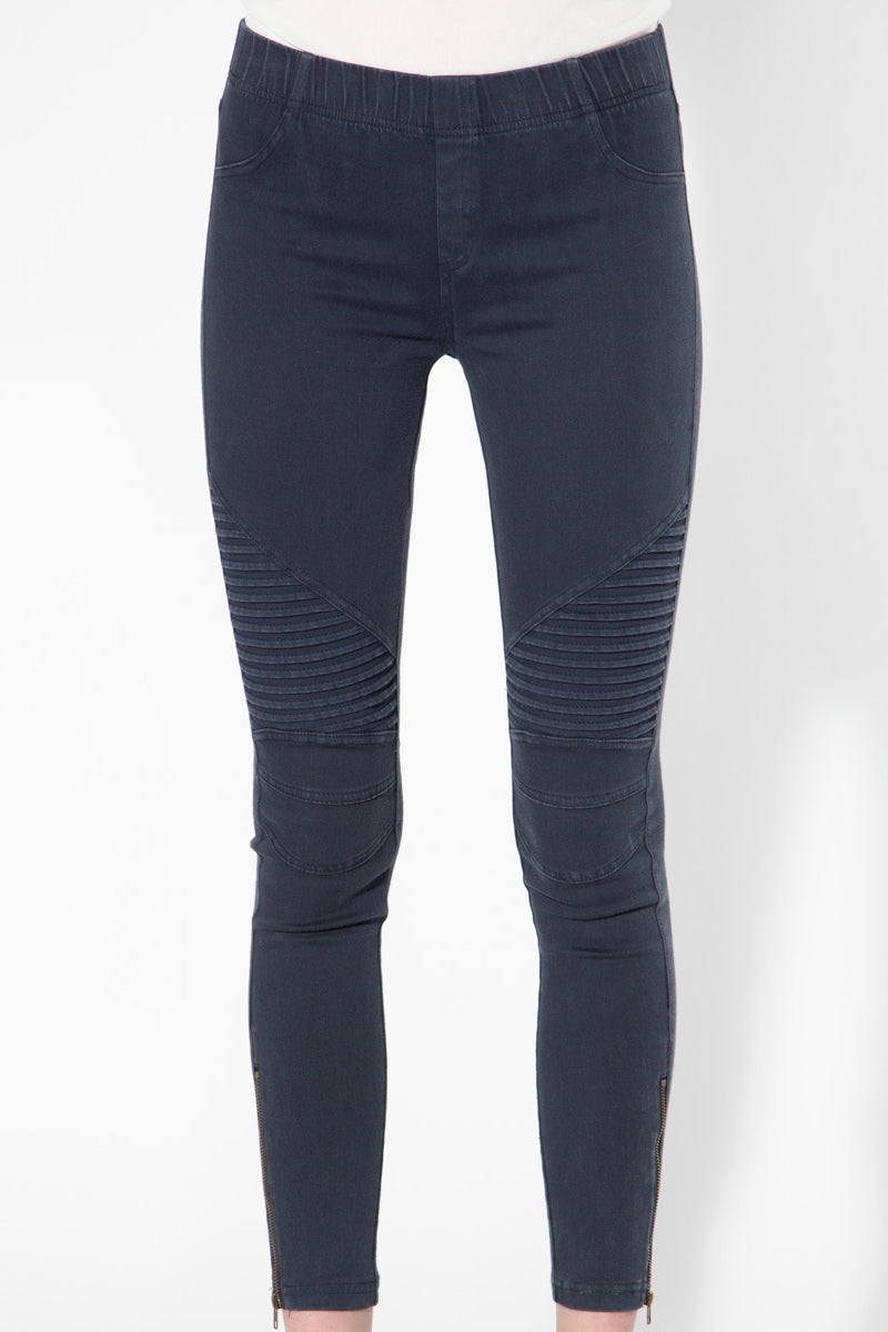 Moto Jeggings - Midnight Blue - Shop Beulah Style