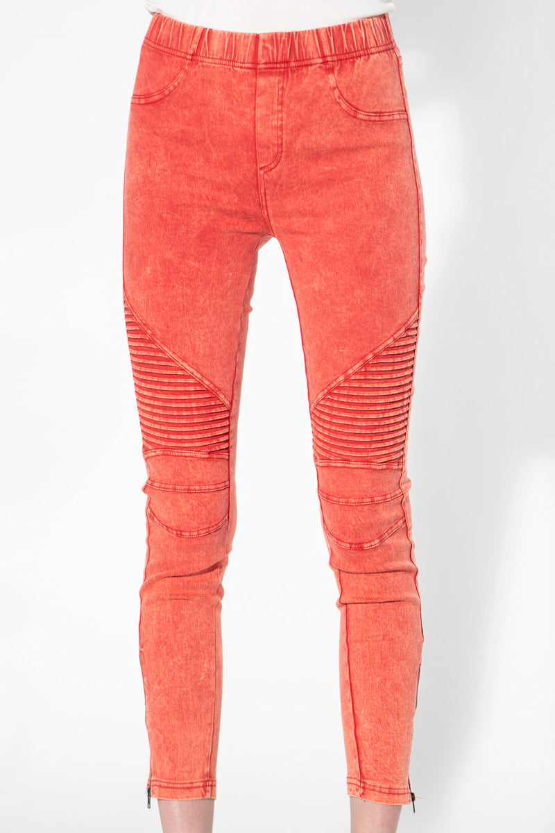 Moto Jeggings - Orange Shade - Shop Beulah Style