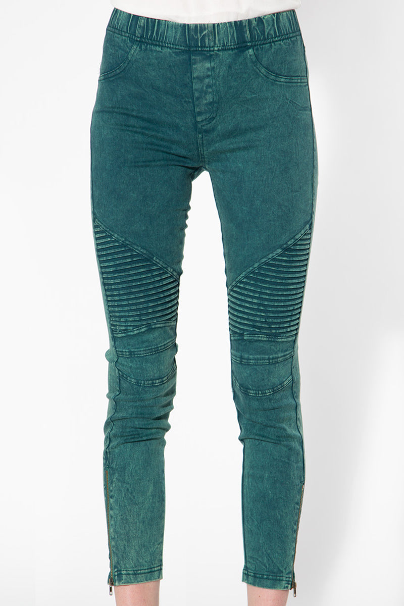 Moto Jeggings - Secret Garden - Shop Beulah Style