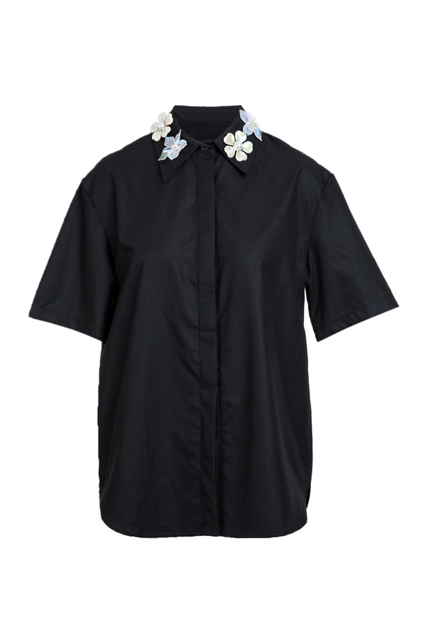 Tyler Multi Embellished Floral Applique Blouse - Shop Beulah Style