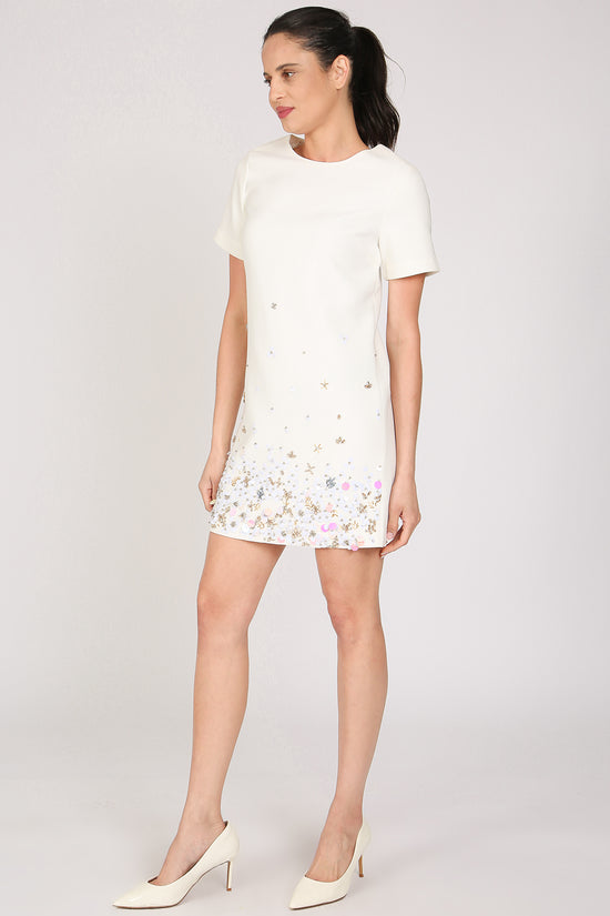 Clark Starry Multi-Sequined A-Line Mini Dress - Shop Beulah Style