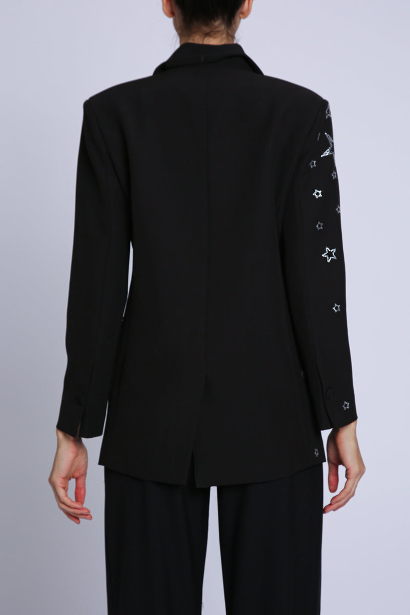 Rick Starry Embellished Single Breasted Blazer - Shop Beulah Style