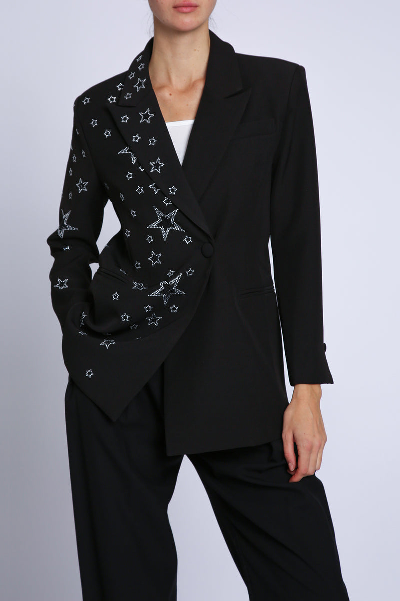 Rick Starry Embellished Single Breasted Blazer - Shop Beulah Style