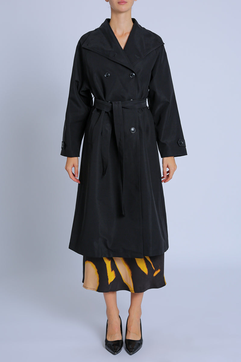 Fiona Double Breasted Trench Coat with Belt