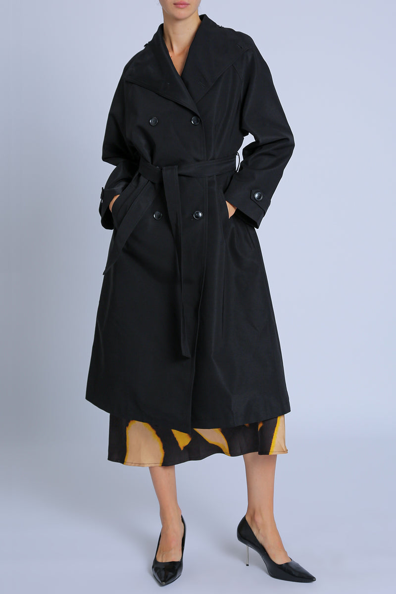 Fiona Double Breasted Trench Coat with Belt