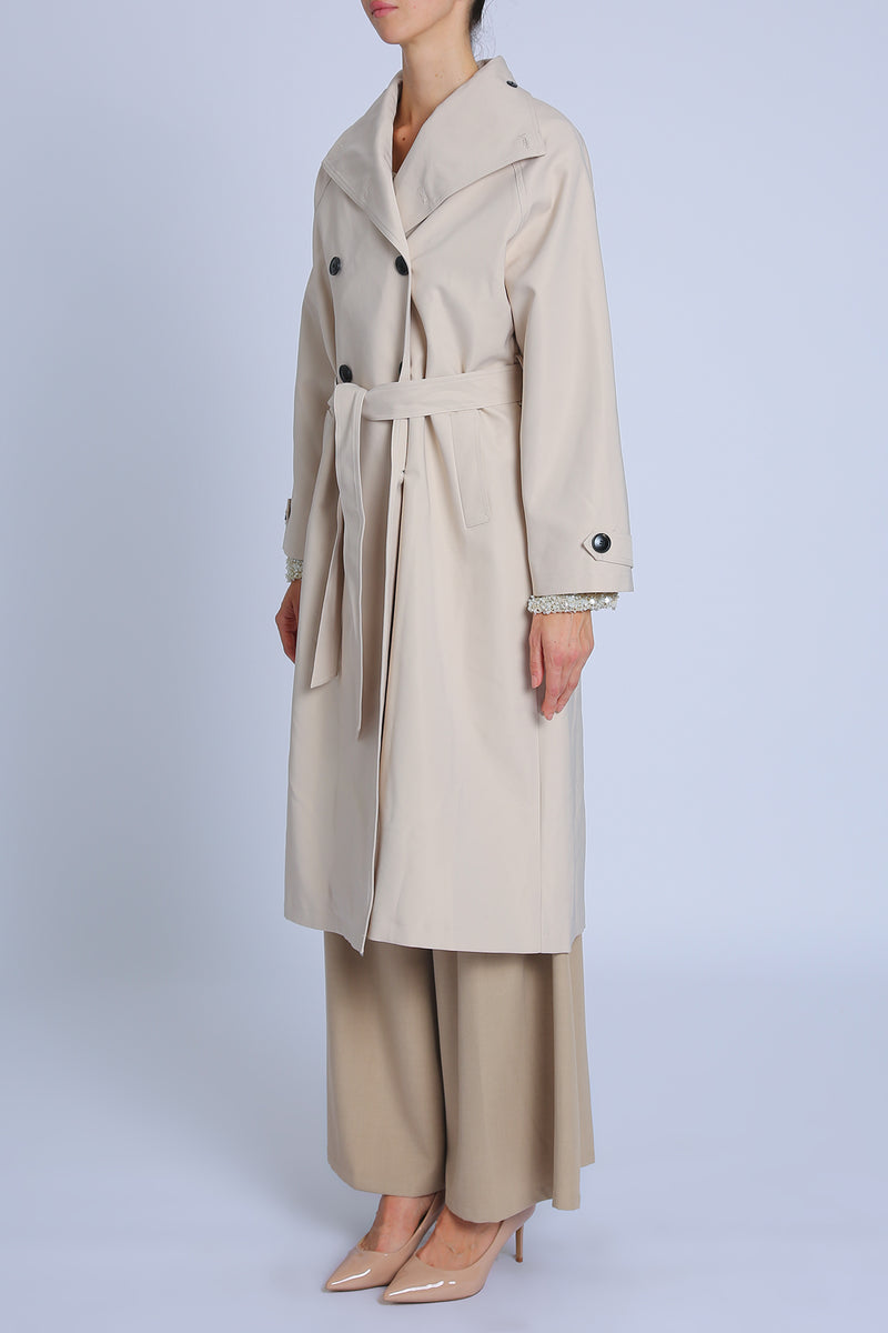 Fiona Double Breasted Trench Coat with Belt