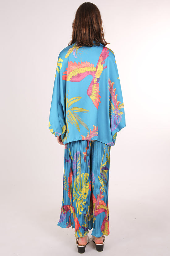 Ambrose Tropical Printed Satin Top & Pants Set - Shop Beulah Style