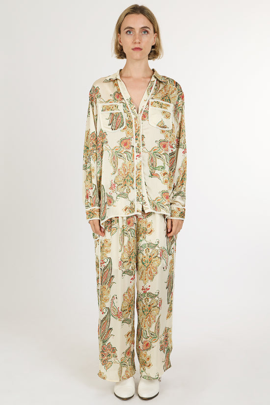 Galvin Floral Paisley Print Shirt & Pants Set