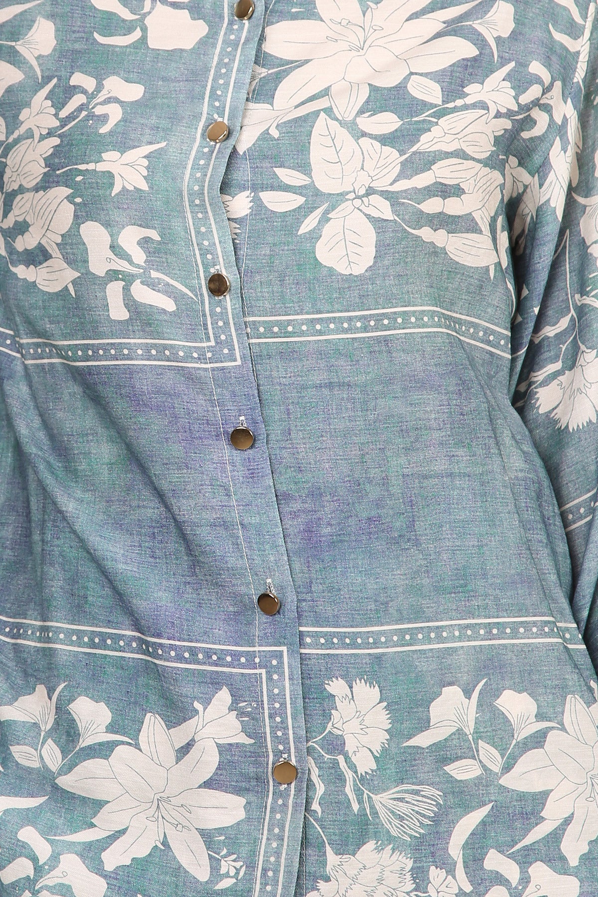 Leon Floral Printed Linen-Style Shirt & Pant Set