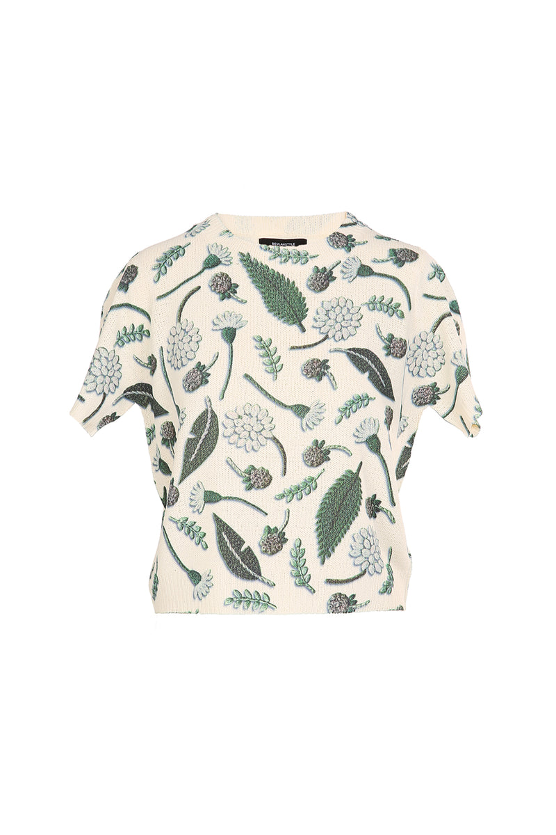 Wendy Leafage Printed Knit Top