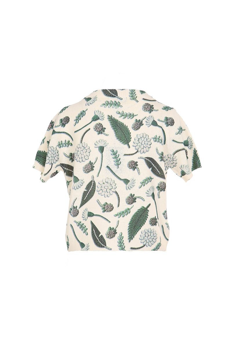 Wendy Leafage Printed Knit Top