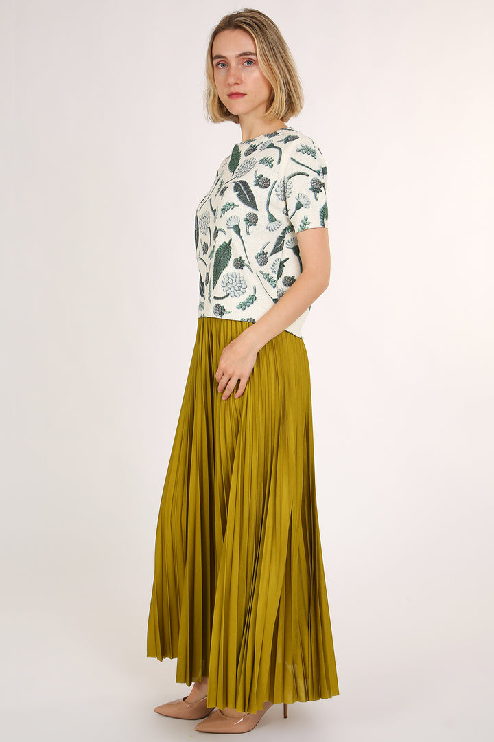 Wendy Leafage Printed Knit Top