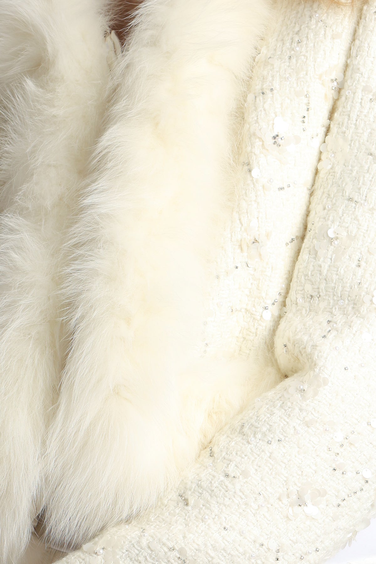 Sally Multi-Embellished Volume Faux Fur Trimmed Tweed Jacket - Shop Beulah Style