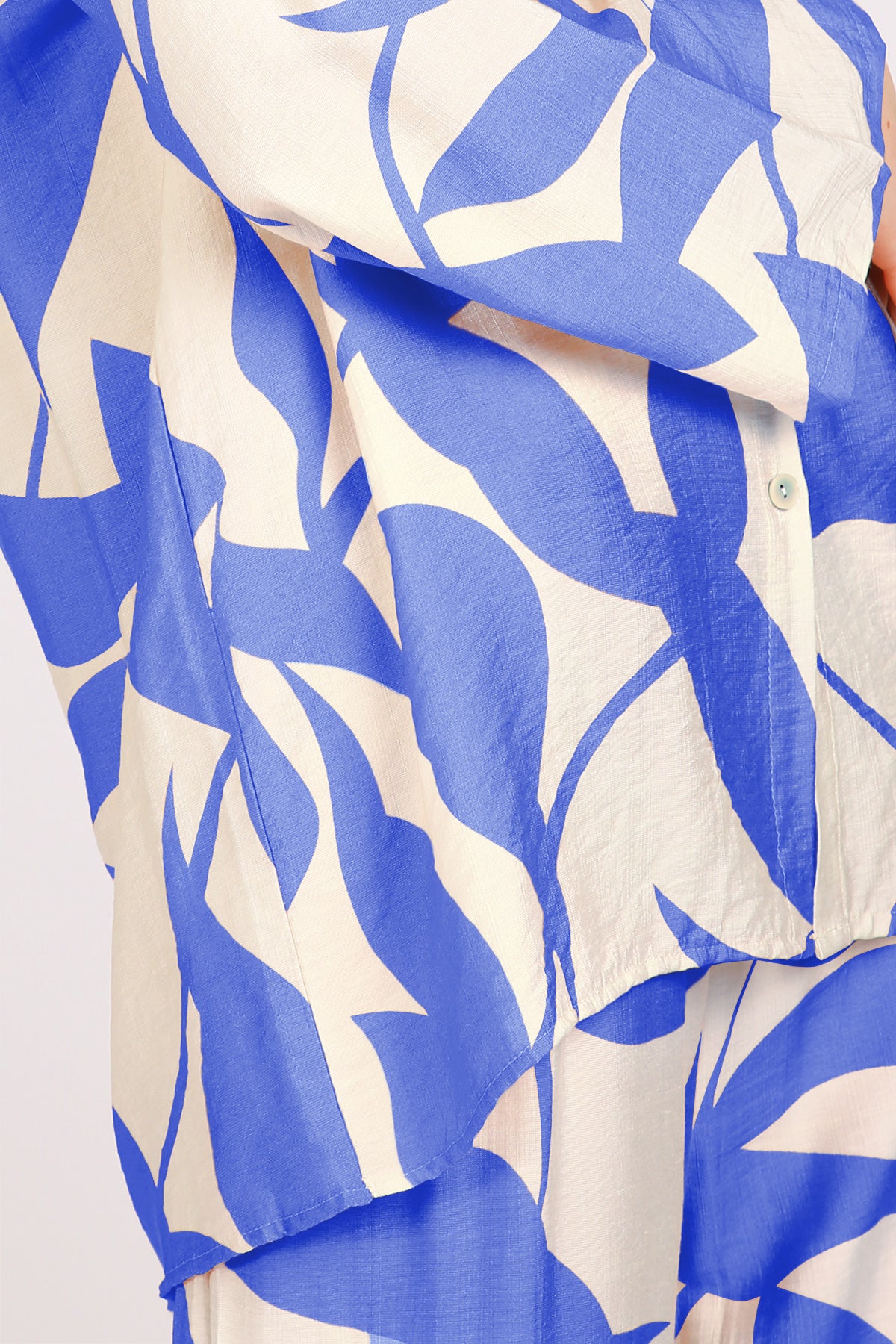 Quill Leaf Printed Shirt & Pants Linen Set - Shop Beulah Style