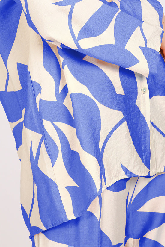 Quill Leaf Printed Shirt & Pants Linen Set - Shop Beulah Style