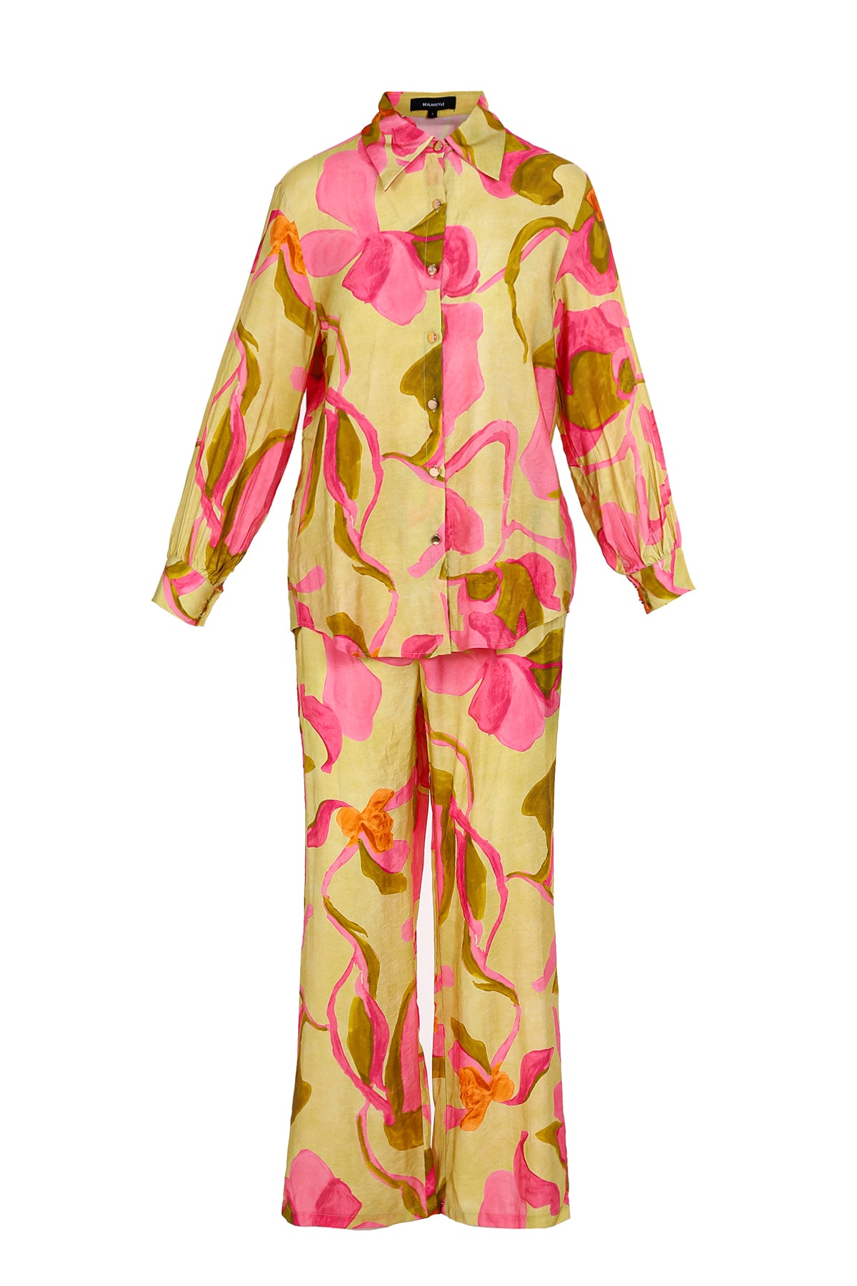 Parker Abstract Tropical Printed Top & Pants Set